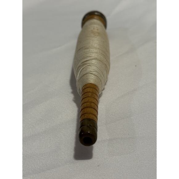 Vintage Antique Wood Spool Textile Mill Bobbins Primitive Industrial Sewing - Picture 3 of 10